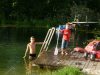 Schwimmteich mit Steg