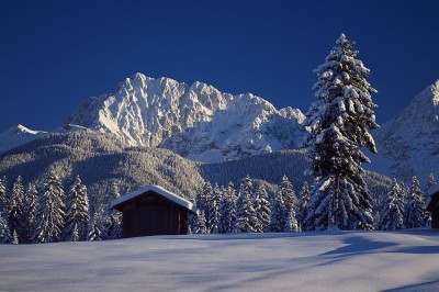 Winterlandschaft vor Karwendel