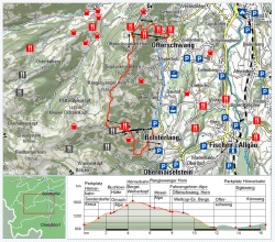 Kartenausschnitt der Hörner-Pamorama-Tour