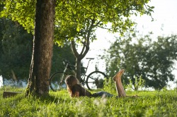 Pause vom Radfahren