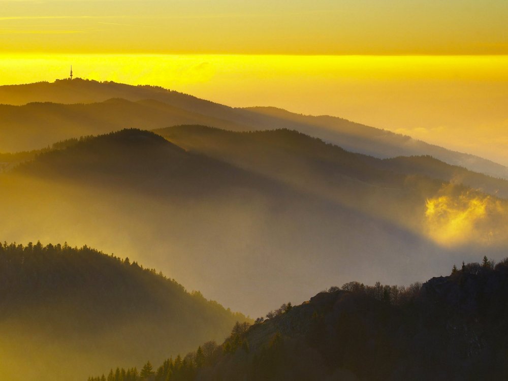 Blick vom Belchen im Südschwarzwald