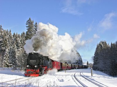 Harzer Schmalspurbahn im Winter (&copy; Harzer Schmalspurbahnen GmbH )