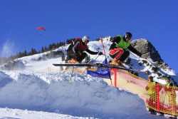 Skicross Rennen auf dem Breitenberg 2008