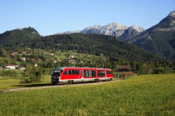 Ausserfernbahn Die Ausserfernbahn auf dem Weg von Pfronten-Steinach nach Pfronten-Ried und weiter nach Kempten.