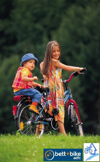 Rad_kinder_Bett und bike logo.jpg (&copy; Pfronten Tourismus/ E. Reiter : Pfronten Tourismus/ E. Reiter )