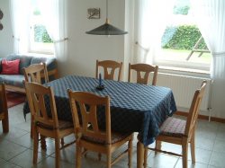 Essplatz im Ferienhaus Regenholz