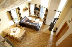 Wellnesshaus Pappelhaus Wohnzimmer