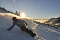 Snowboarden am Iseler