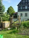 Franzl vor dem Entenhaus