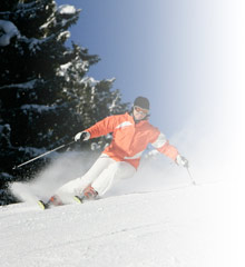 Skifahrerin