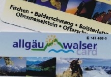 Allgäu Walser Card Die Allgäu Walser Card ist Ihre elektronische Gästekarte, die sie bei Ihrem Vermieter erhalten