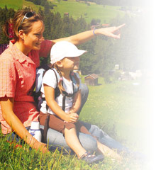 Familie auf Entdeckertour