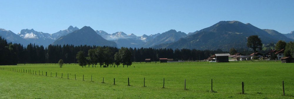 Panoramablick im Sommer