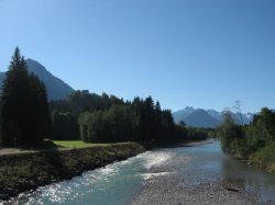 Die Iller bei Fischen