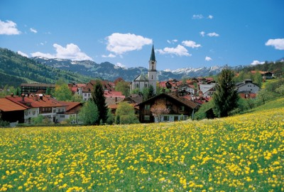 Bad Hindelang im Frühling