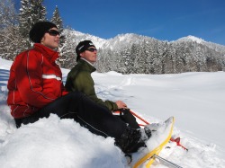 Schneeschuhwander-Pause