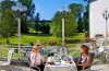 Terrasse mit Blick in den Garten Hotel Sonnengarten Bad W&ouml;rishofen