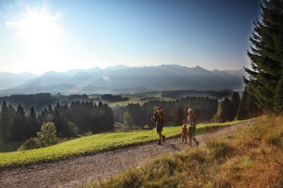Familienwanderung in Ofterschwang im Allgäu