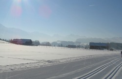 Perfekt präperierte Loipen Über 20 Kilometer Langlauf- und Skatingloipen erwarten Sie bei uns in Ofterschwang im Allgäu.