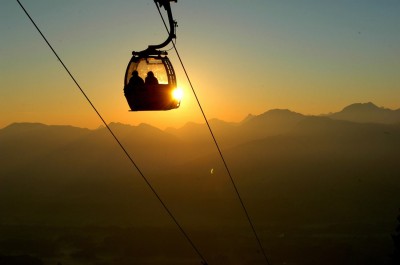 Sonnenaufgangsfahrt mit der Hörnerbahn Bolsterlang