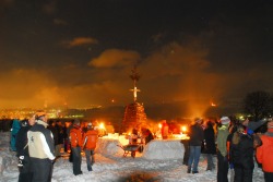 Funkenfeuer am Ofterschwanger Horn