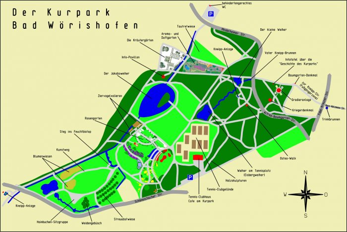 Der Kurpark von Bad Wörishofen Der Kurpark von Bad Wörishofen