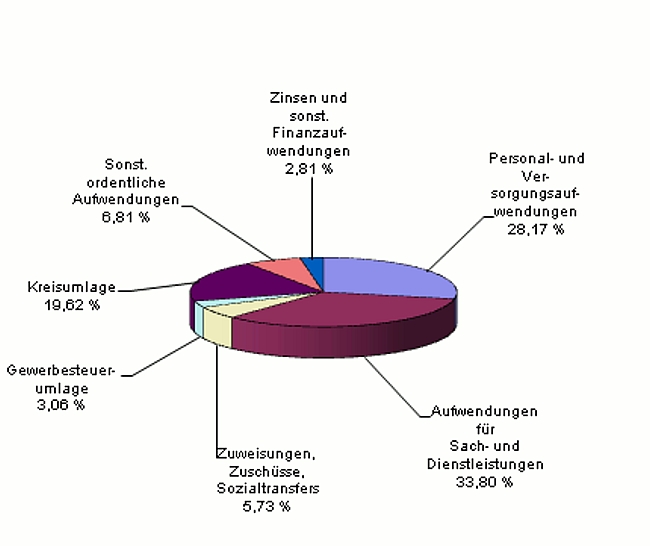 Diagramm Aufwendungen 2009
