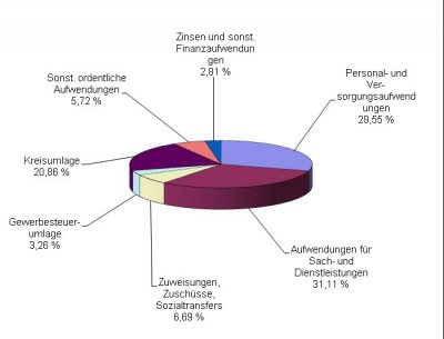 Diagramm Aufwendungen 2010