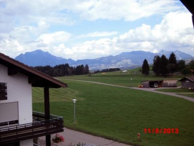 Blick vom Balkon zum Grünten Blick vom Balkon zum Grünten