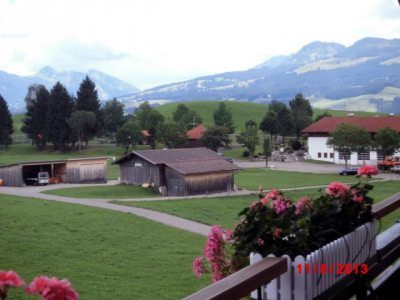 Blick vom Balkon ins Ostrachtal Blick vom Balkon ins Ostrachtal