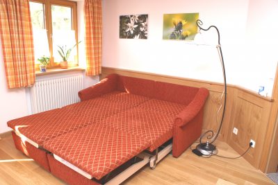 Ausgezogene Schlafcouch Ausgezogene Schlafcouch