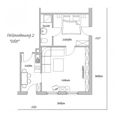 Grundriss Fewo Iseler Grundriss Fewo Iseler